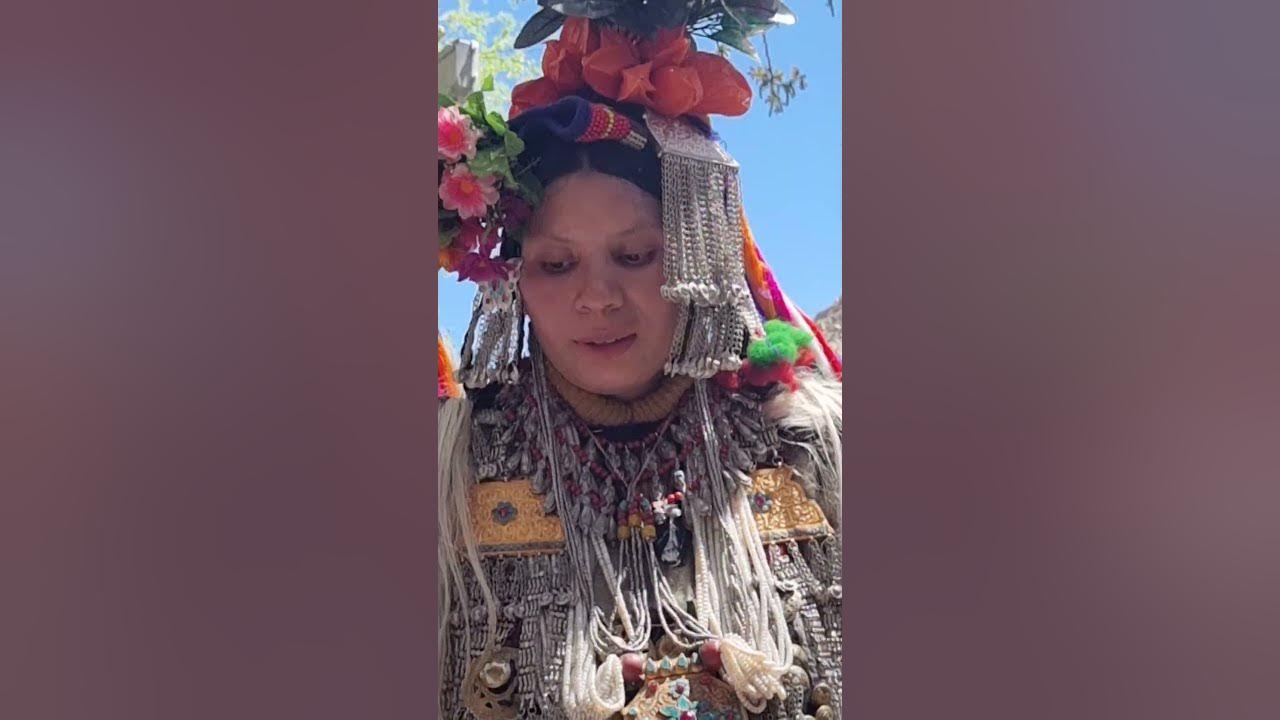 Aryan people dance in aryan valley kargil tourism promotional festival Apricot Blossom Festival