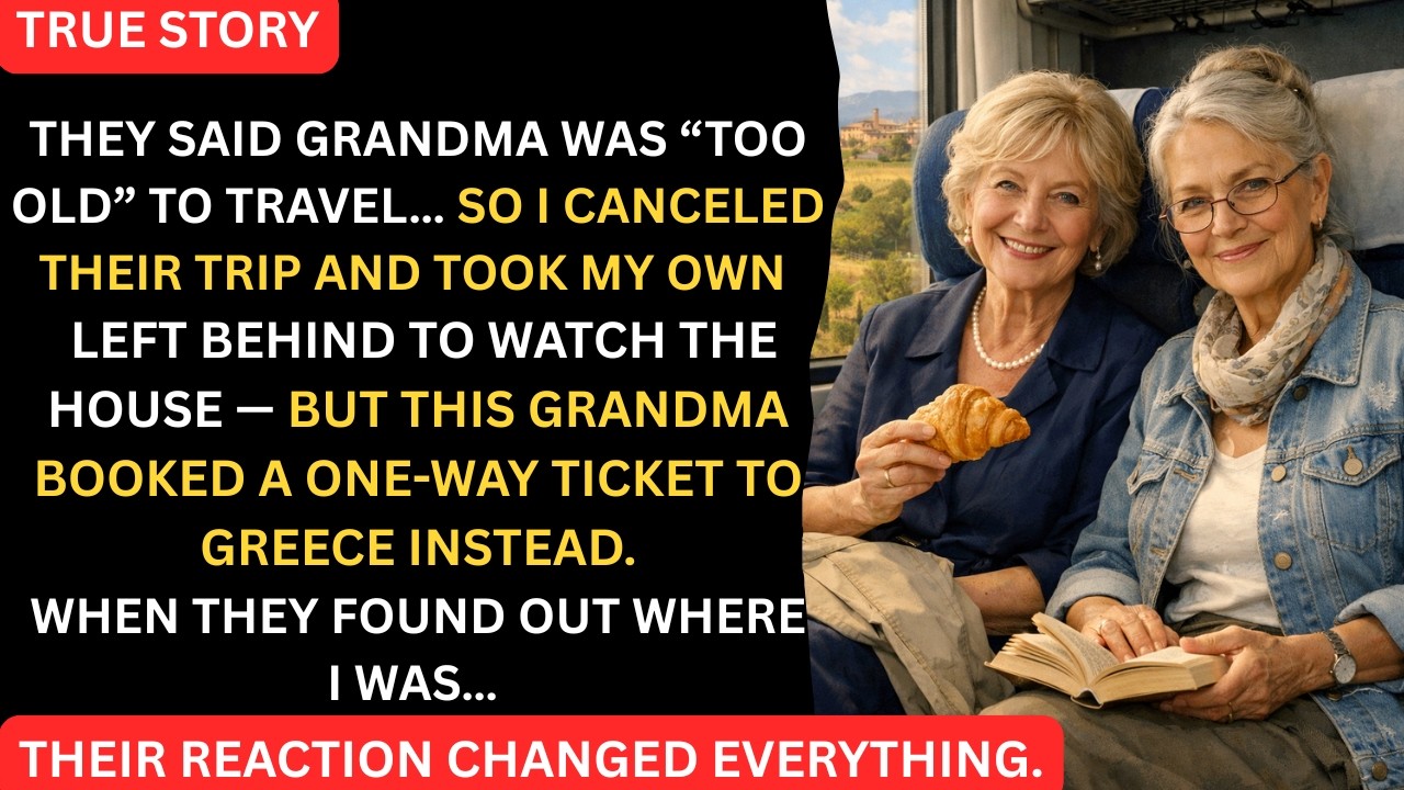 You’re Too Old to Travel, Grandma.” So I Canceled Their Trip… and Left for Greece Alone