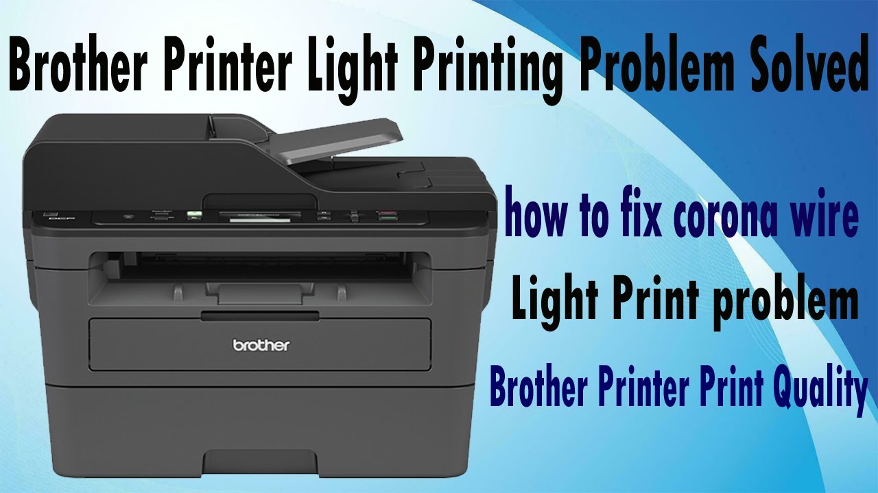 HOW TO CLEAN THE LASER UNIT ON BROTHER MFP DEVICES, SOLVING THE LIGHT  PRINTING PROBLEM 
