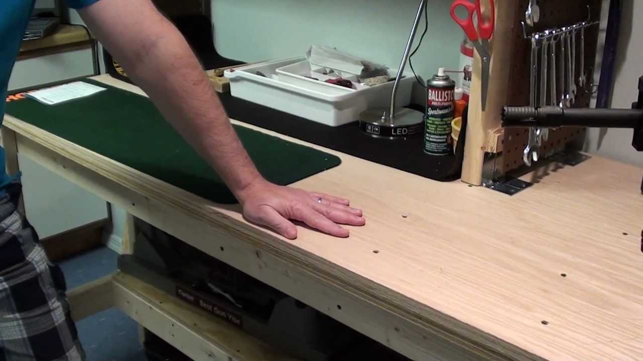 New gun workbench done - YouTube