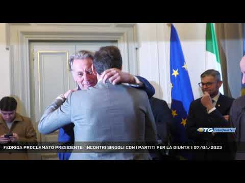 FEDRIGA PROCLAMATO PRESIDENTE: 'INCONTRI SINGOLI CON I PARTITI PER LA GIUNTA' | 07/04/2023