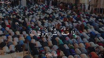 إِنَّ الْإِنسَانَ خُلِقَ هَلُوعًا 💜بصوت مشاري بغلي🌸سورة المعارج..من اية 19_28