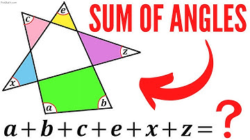 Find the Sum of Angles in the given Shape | How to Solve this Tricky Geometry problem Quickly