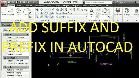 #Suffix and #prefix add in #AutoCAD# with use the settings of #suffix and #prefix for #AutoCAD#