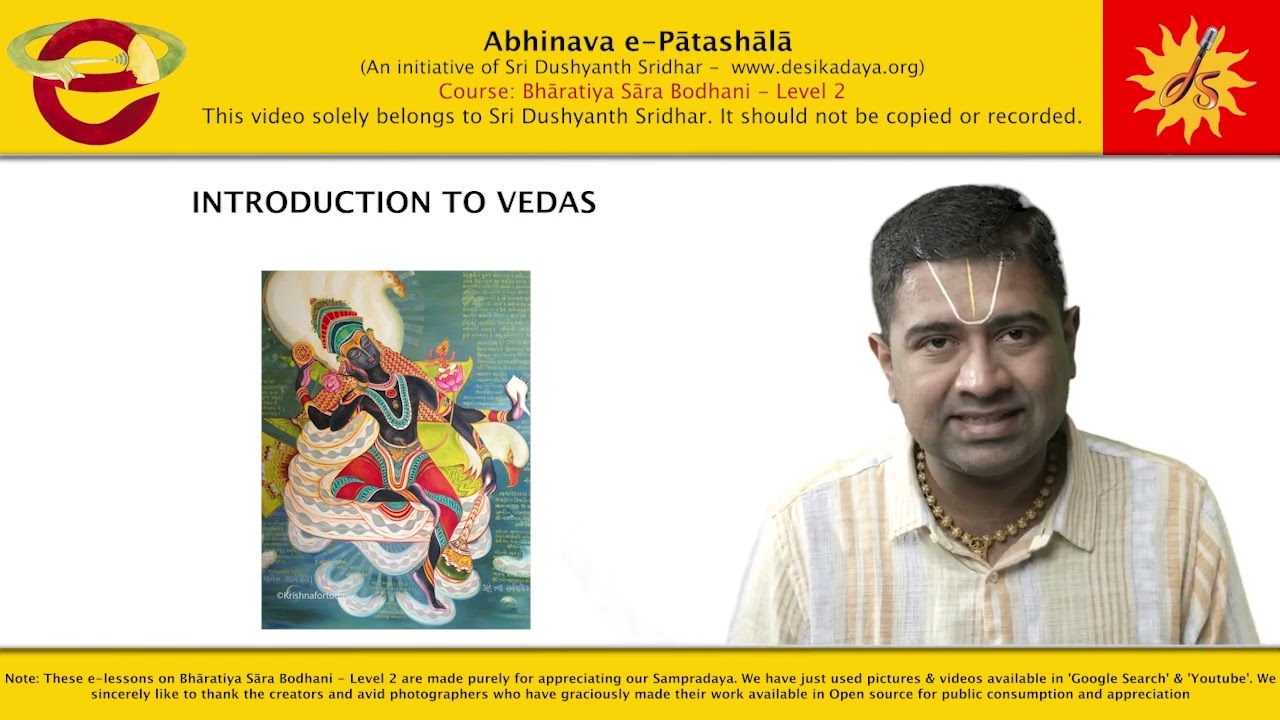 Introduction to Vedas | Part 1 | Sri Dushyanth Sridhar