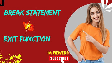 BREAK STATEMENT VS EXIT () FUNCTION || C++ Programming