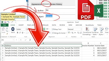 Extract data from pdf to excel by highlighting text to extract in Adobe Reader!