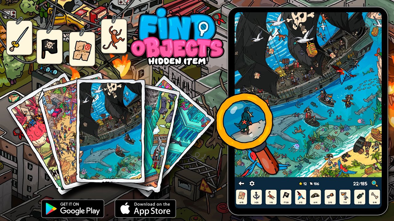 Find Objects Hidden Item Mobile Game