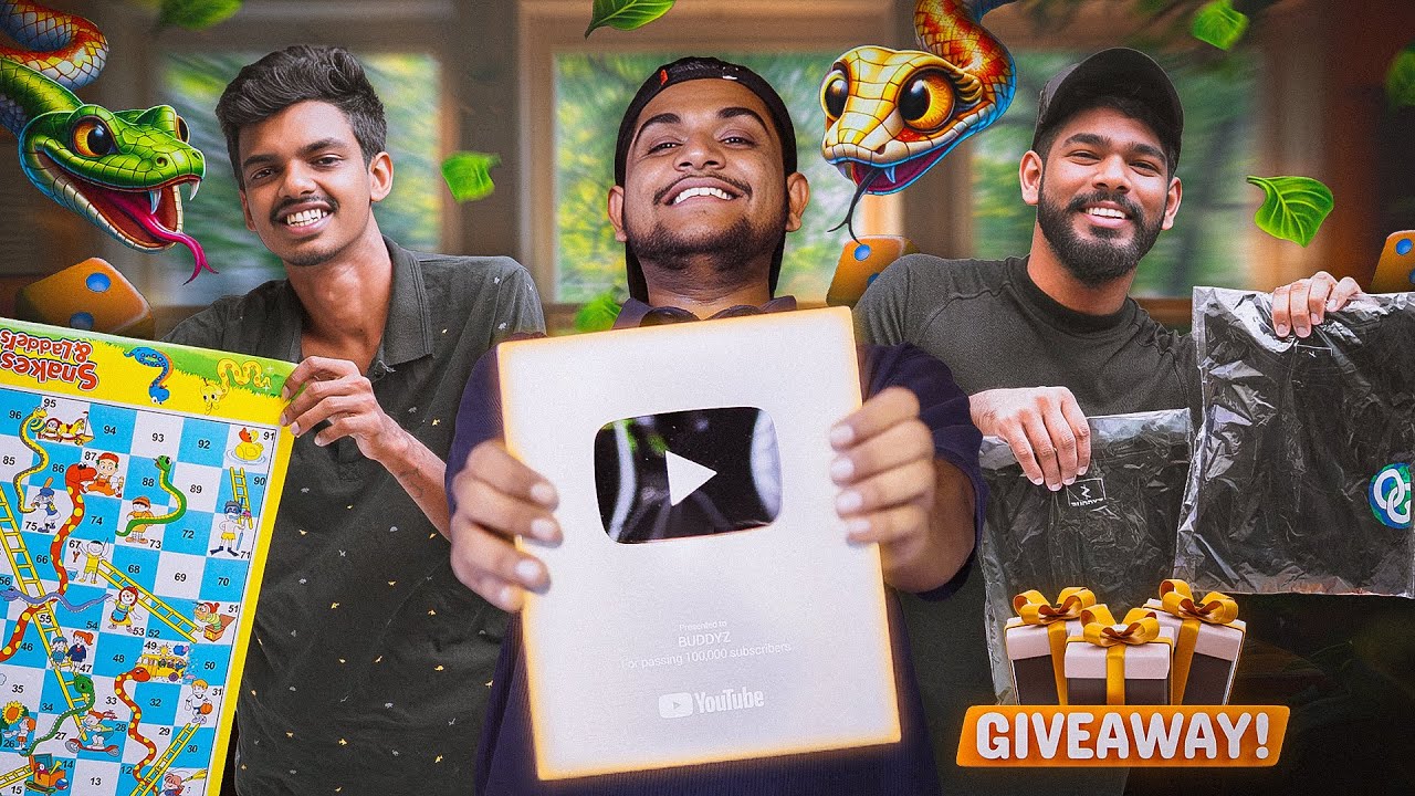 Silver Play Button | Snakes & Ladders | BUDDYZ Merch Giveaway