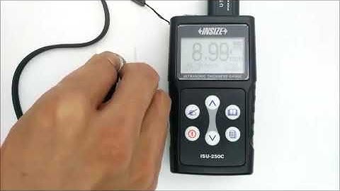 Insize ISU 250C Series Thickness Gauge Calibration
