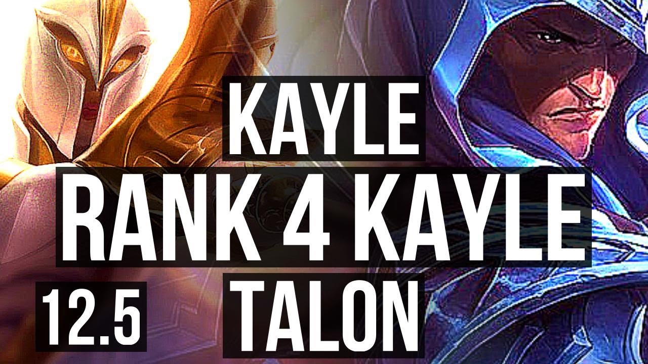 KAYLE vs TALON (MID) | Rank 4 Kayle, 4/2/9 | NA Grandmaster | 12.5