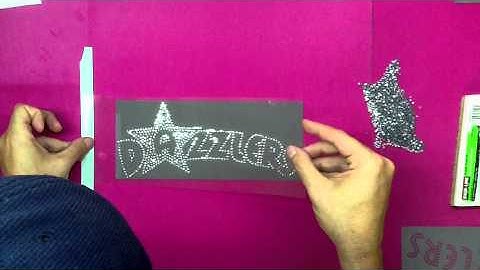 (Tutorial Request) How To Create A 2 Color Rhinestone Transfer With Sticky Flock