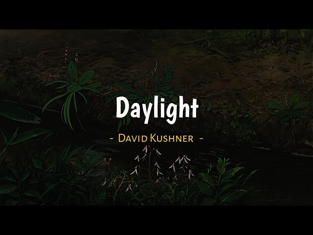 Daylight - David Kushner ( Reverb - Lyrics - Slowed To Perfection ) class=