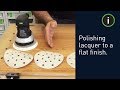 Polishing lacquer to a flat finish with the Festool system