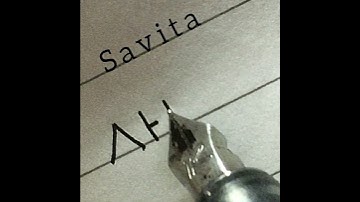 How to write Savita in Korean handwriting | Korean handwriting