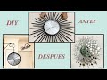 DIY /IDEAS PARA DECORAR UN ESPEJO Y UN RELOJ DE PARED ELEGANTES / MANUALIDADES FACILES .