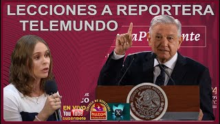 AMLO DA LECCIONES A PERIODISTA DE MEDIO EXTRANJERO