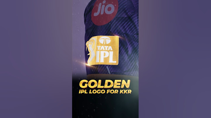 Golden IPL Logo For Defending Champions KKR New Jersey #shorts
