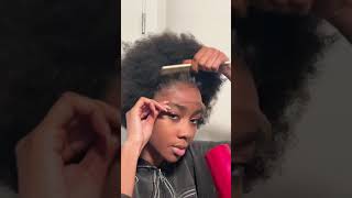 Affordable 13X4 Frontal Bob Wig Install | 4C Afro Curly Hair | Transparent Lace | Ft.Elfin Hair