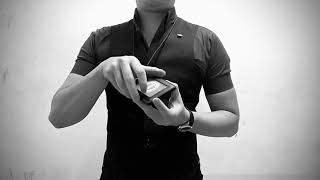 Black Stealth - Professional Leather Neck Id Vertical V2