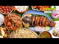 New Year Special Non Veg Thali ||Fish fry, Bagara rice, chicken curry, Egg Fry Gobi 65 ||Vismai food