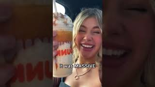 Asking the Dunkin worker to make me her favourite drink! | Liana Jade