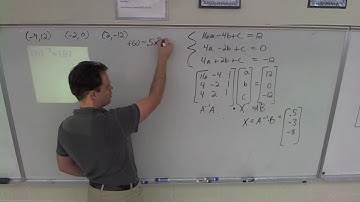 Alg2 Quadratic Regression Topics #2