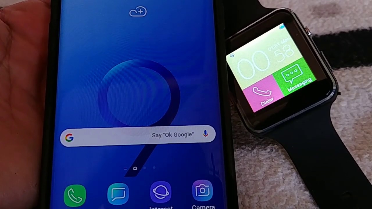 dramatiker Bemærk eksistens How to setup X6 Smart watch to Samsung Galaxy S9 or S9 plus - YouTube
