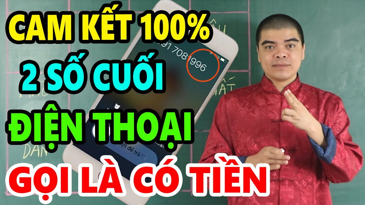 XEM 2 SỐ ĐUÔI ĐIỆN THOẠI Mà Có 1 Trong 5 Số Này Thì 100% TRÚNG SỐ ĐỔI ĐỜI GIÀU SANG BỦA VÂY