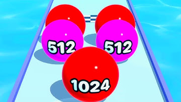 Ball Run Merge 2048 New Game - Gameplay Walkthrough - Episode 11 - All Levels - Running Ball