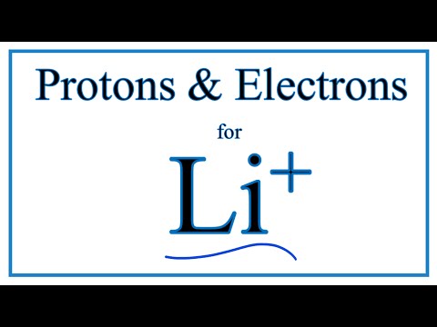 Video: Kiek elektronų yra neutraliame ličio atome?