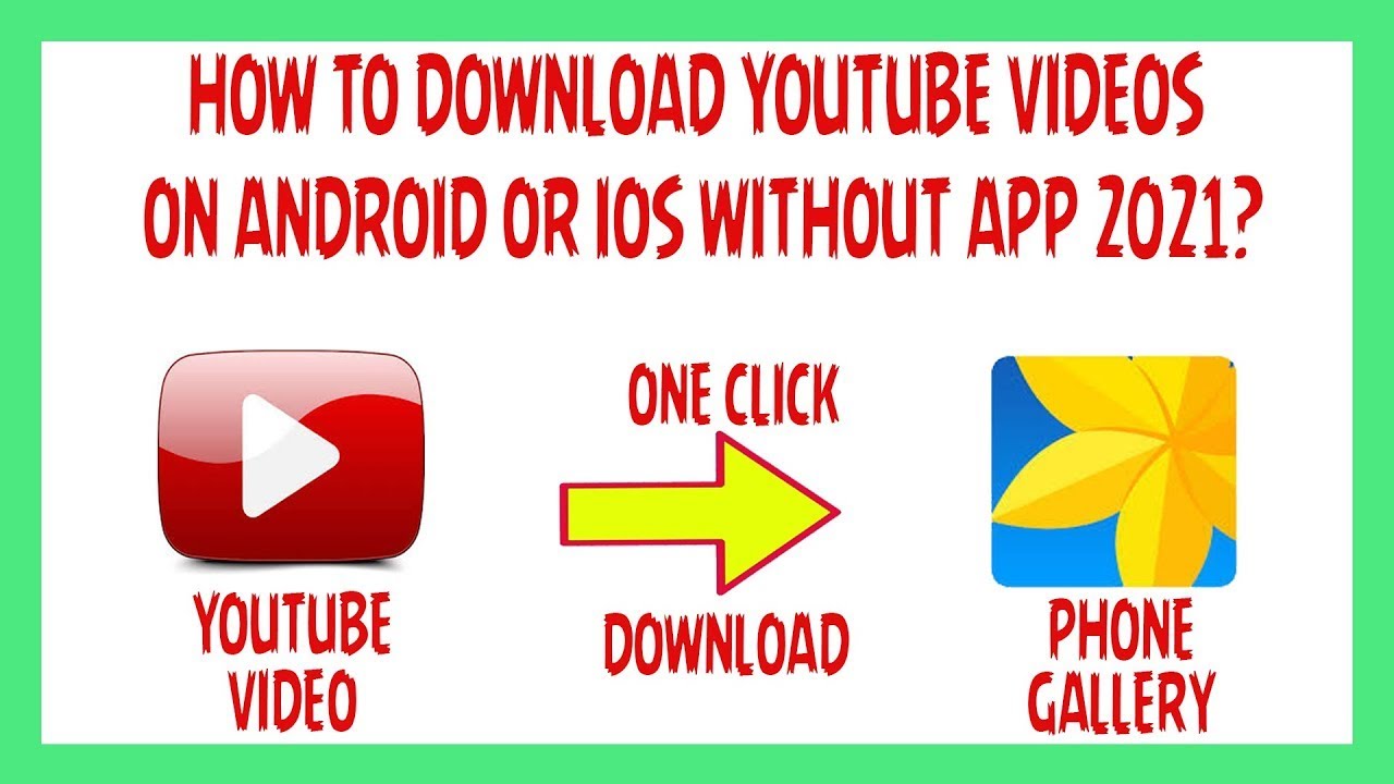 how to download youtube video on android without app