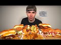 Eating the BEST Reviewed Gourmet Hot Dogs and Burgers Mukbang + Chili Cheese Tots ..Worth it?