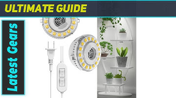 SANSI LED Puck Grow Light: Best Full Spectrum 2-Head Lamp for Plants