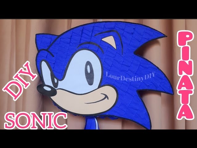 DIY SONIC THE HEDGEHOG PIÑATA Sonic el erizo, ARTS AND CRAFTS