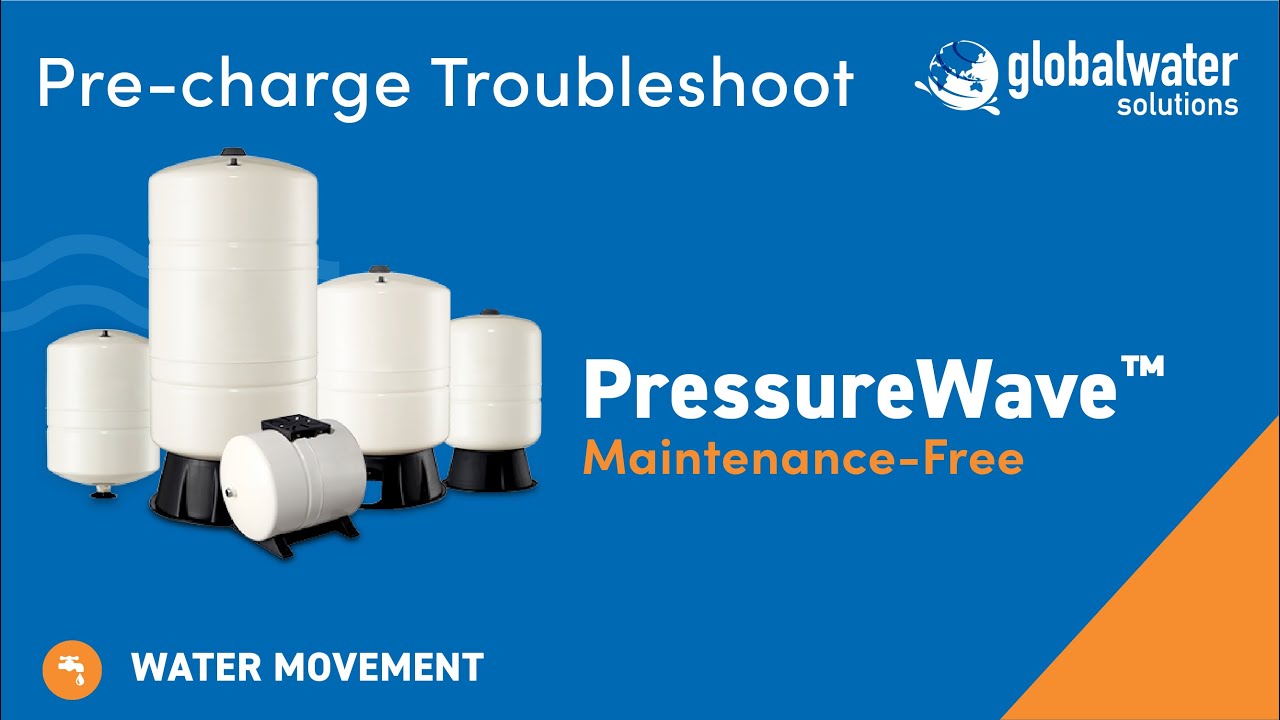 globalwater Solutions Pressure Wave 21.13 gal. Vertical Pressurized Well Tank