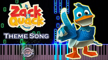 Zack And Quack Theme Song Piano Tutorial