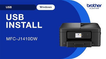 Install MFCJ1410DW with USB - Windows