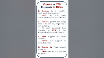 Canvas vs SVG elements in HTML #canvas #svg #canvasdrawing #svgdesigns #html5 #htmltutorial #html