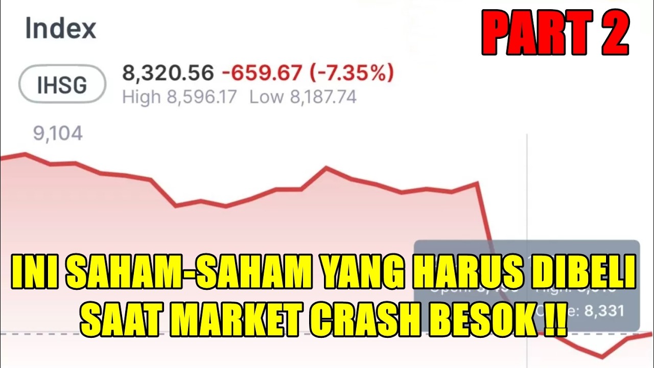 Part 2 - Market IHSG potensi Crash besok ! Saham - saham ini potensi ...