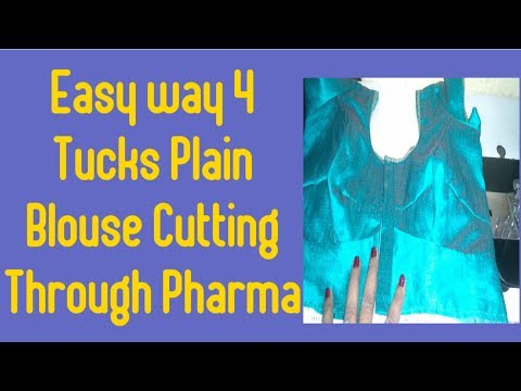 4 Tucks Blouse Cutting 36 Inch/बहुत ही आसानी से कट करना सीखे /By Durgavati Chandresh Vishwakarma