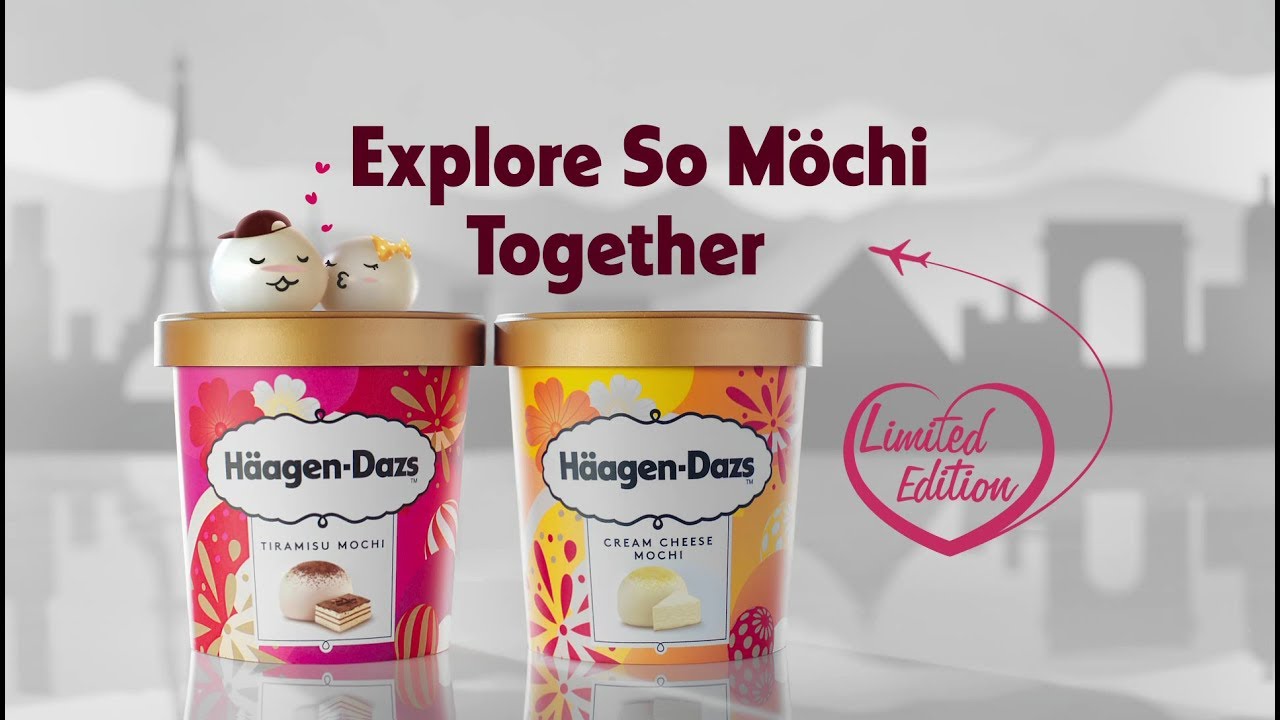 Haagen Dazs Chewy Mochi Ice Cream 18 Cream Cheese Tiramisu Youtube