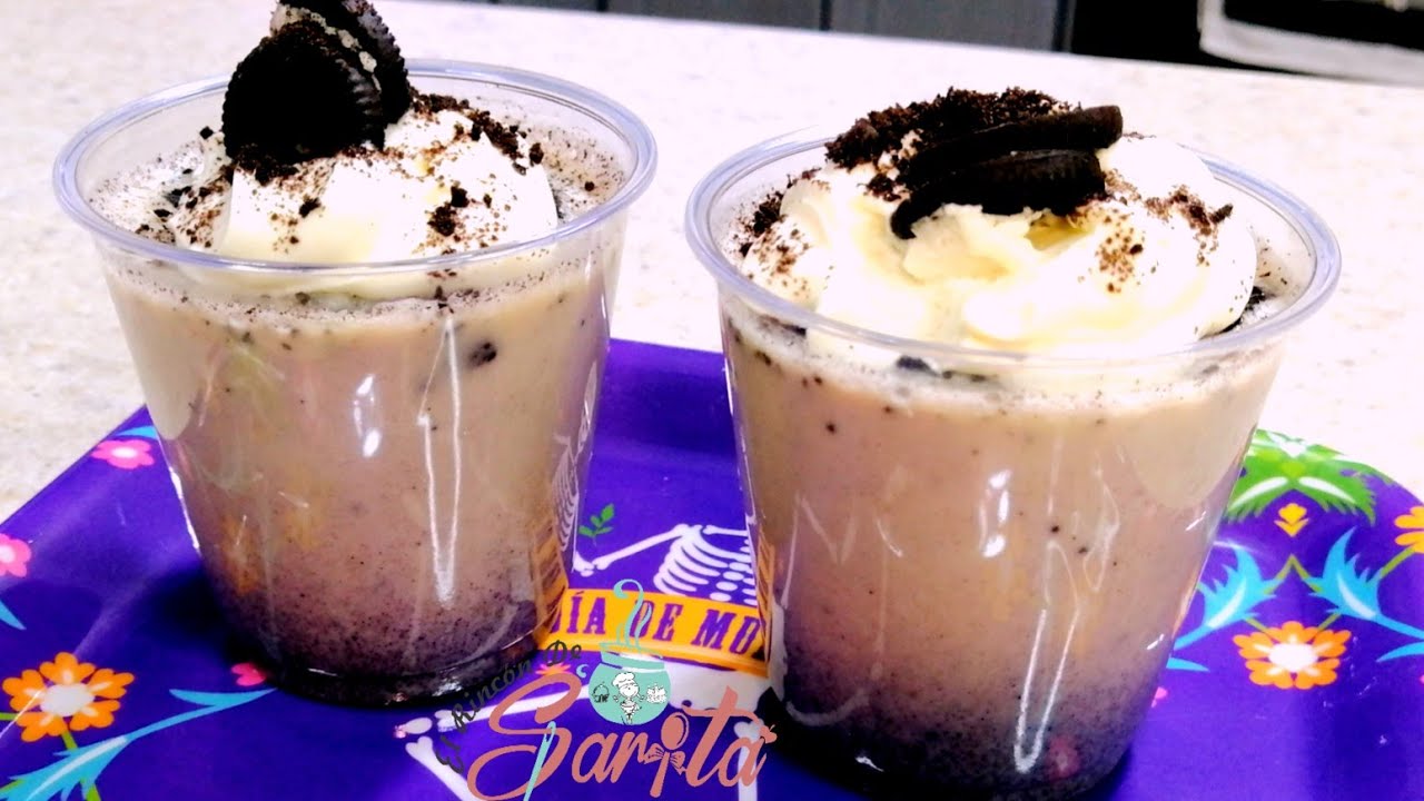 Gelatina de Galleta Oreo Individual #envivo #reposteandoconsarita