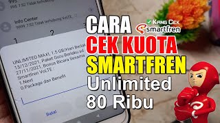 Cara Cek Kuota Smartfren Unlimited 80 Ribu dengan Kode Dial