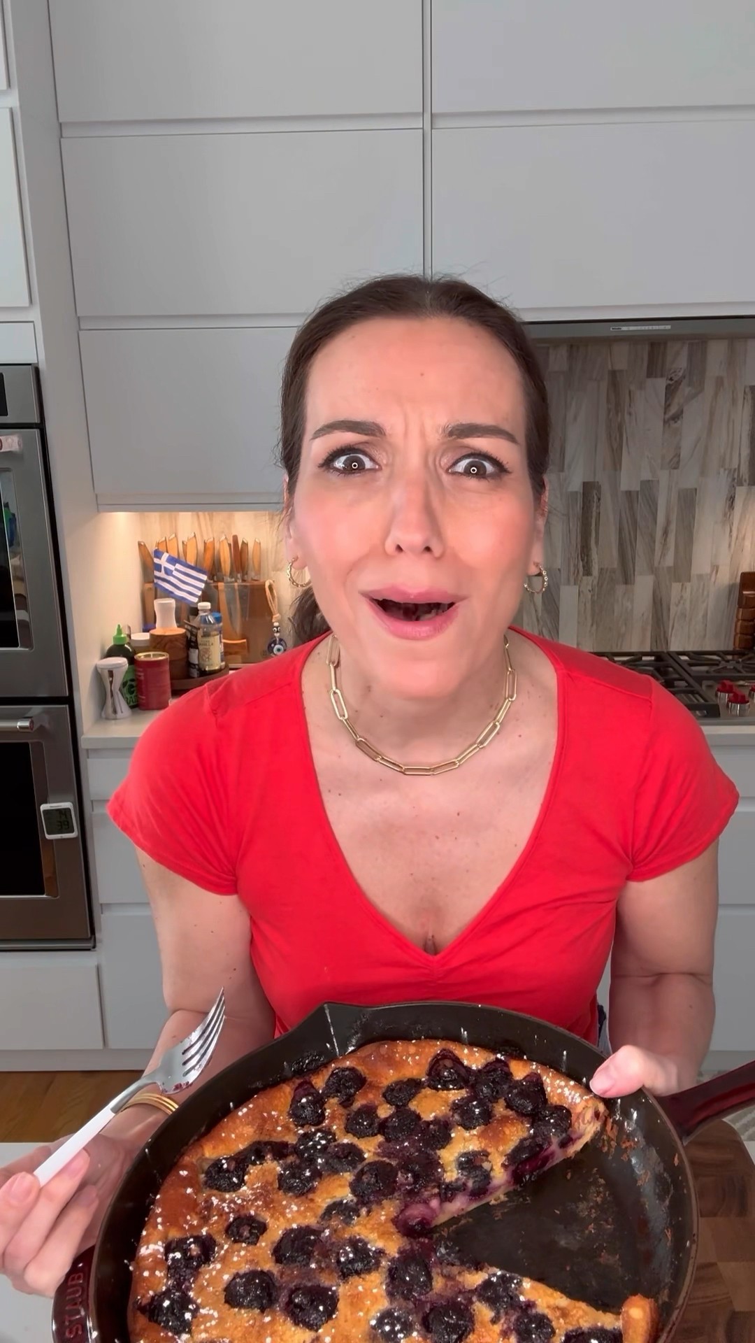 I can’t stop making this Blender Cherry Clafoutis #shorts - YouTube
