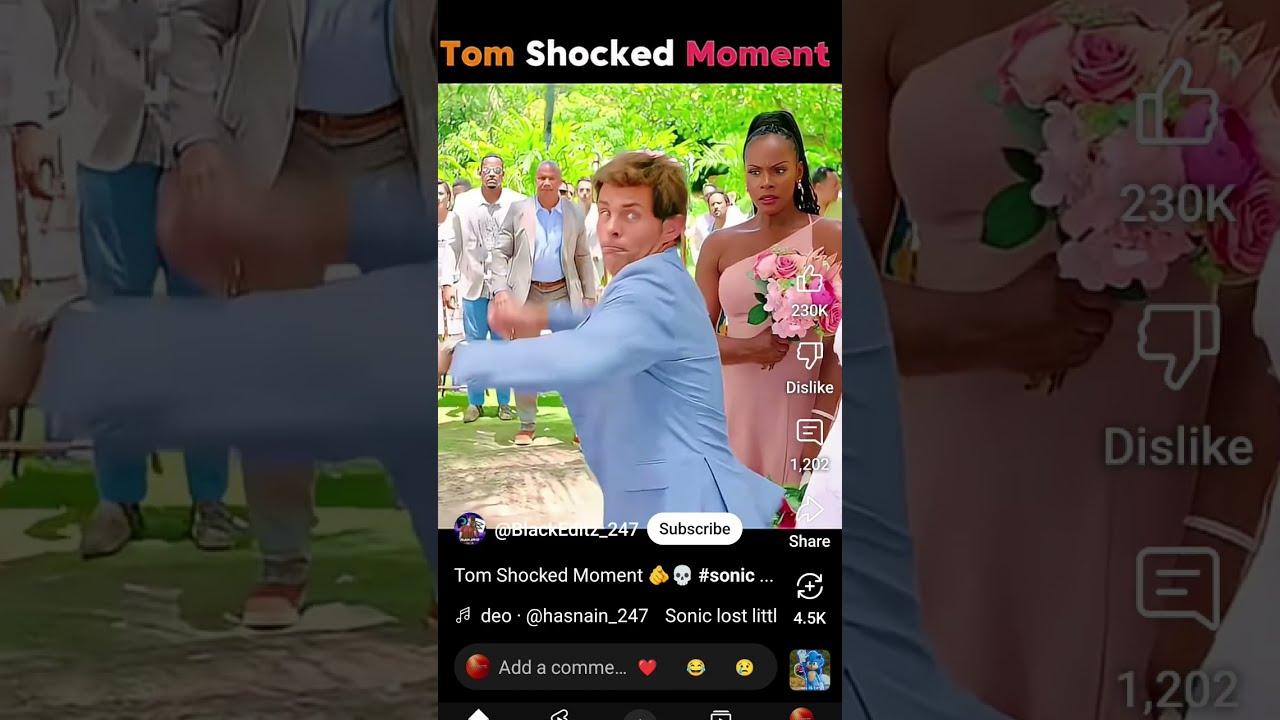 Tom Shocked Moment Sonic Sonicthehedgehog Edit Sonicmovie Tails Trendingvideos Viralvideos