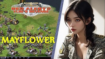 Red Alert 2 | CNC NET | Satisfying challenge 1 Vs. 7 brutal A.I. + SW at Mayflower map