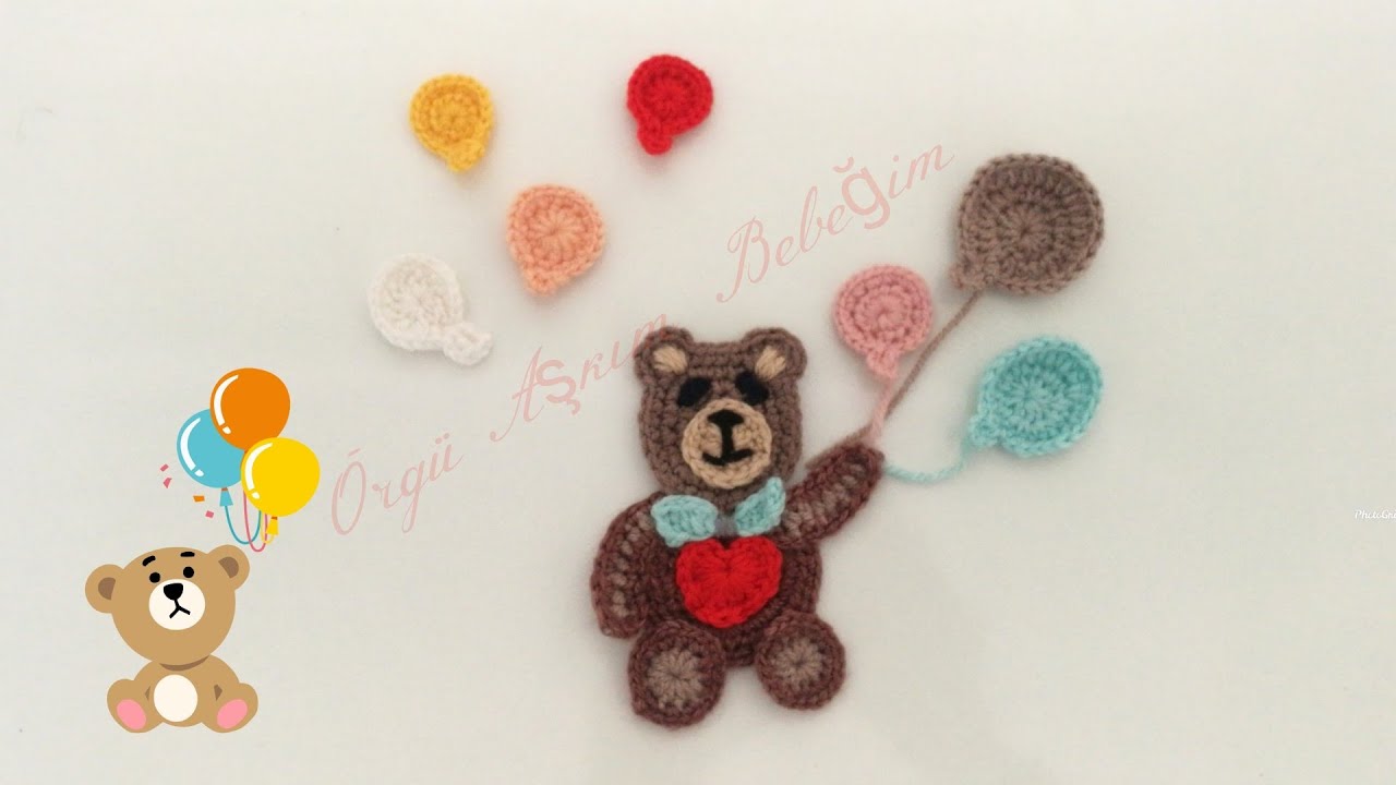 Örgü Ayıcık Ve Balon Yapımı/Örgü Ayıcık Yapımı/Örgü 🎈 Balon/Örgü Ayıcık 🐻 Yapımı #ayıcık #Balon