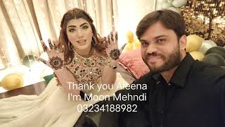 Aleena Ali Tiktok And Moon Mehndi In Lahore Mehndi Time Chand Raat Buetifull Time Aleena Thank You