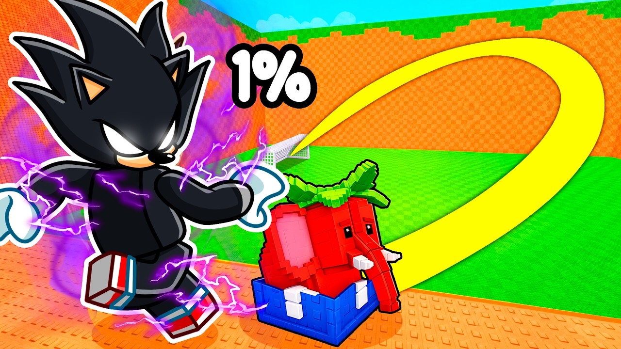 Me Converti en DARK SONIC en Patea un Lucky Block en Roblox!